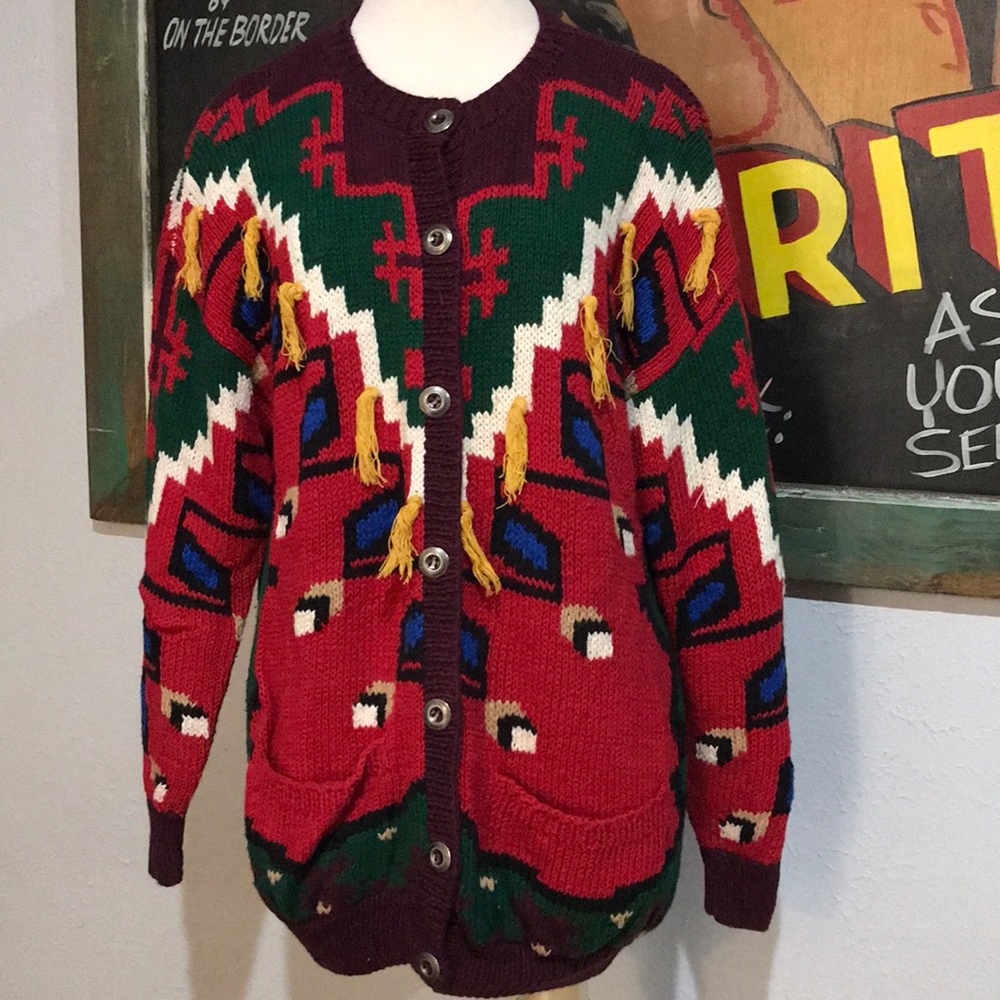 Vintage Jayson Younger Cable Knit Cardigan Sweater